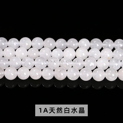 Natural white crystal loose beads