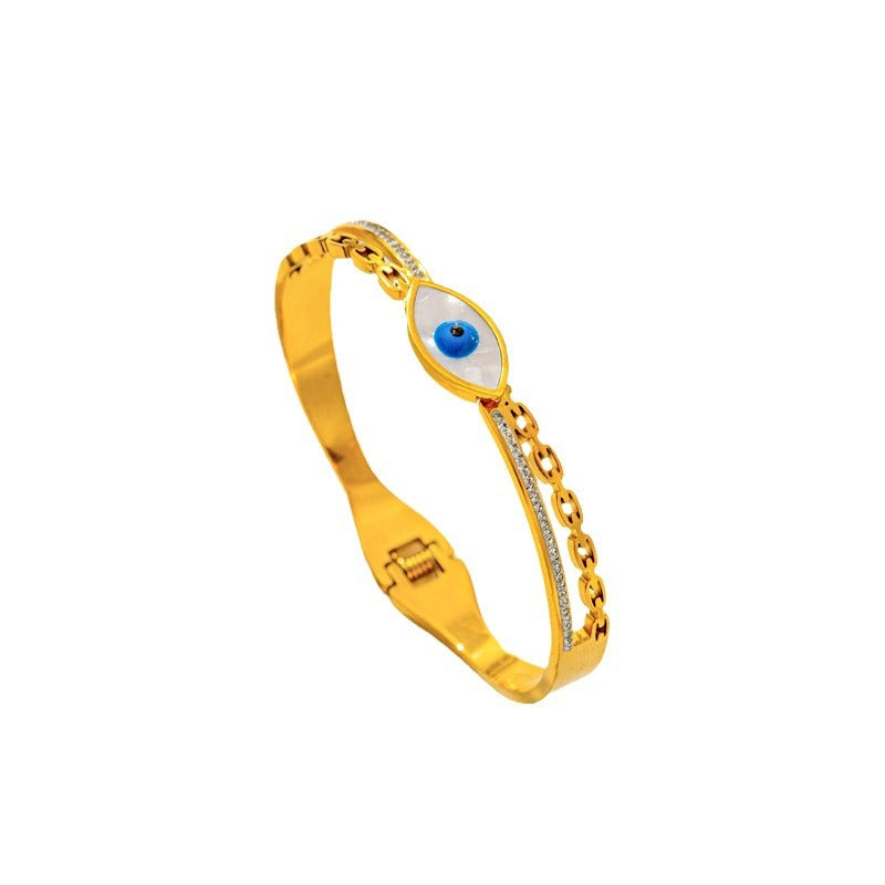 Evil Eye Bracelet: Stylish Titanium Steel Jewelry