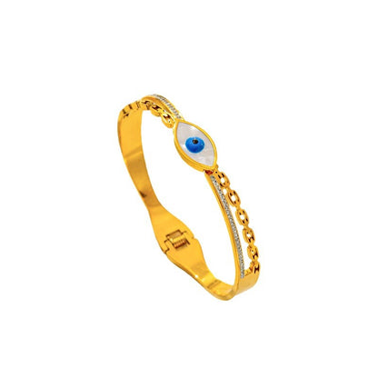 Evil Eye Bracelet: Stylish Titanium Steel Jewelry