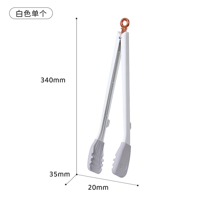 Silicone Food Tongs, Heat-Resistant