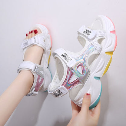 Rainbow soles sports sandals