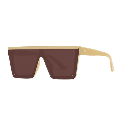 Cross-Border New Trendy Square One-Piece Polarized Sunglasses