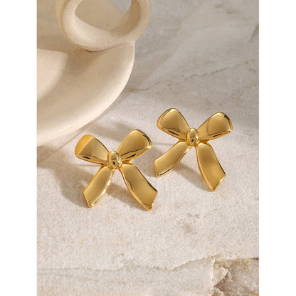 Glossy Bow Earrings