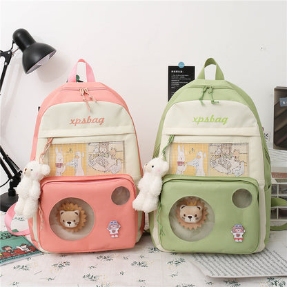 4-piece medium and casual student backpack wholesale