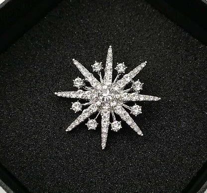 Silver Snowflake Pin