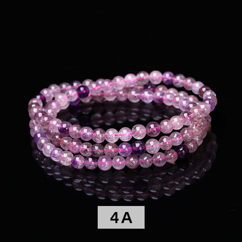 6A Natural Super Seven Crystal Multi-Circle Bracelet