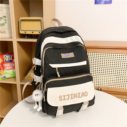 Large capacity school bag computer travel backpack