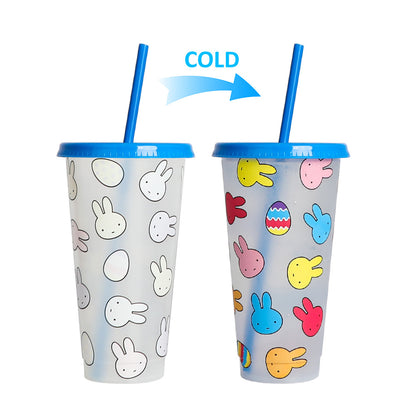 710Ml temperature-sensitive plastic color-changing cup