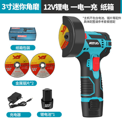 New lithium battery 3 inch angle grinder, grinder, small angle grinder mini, handheld grinder, power tools