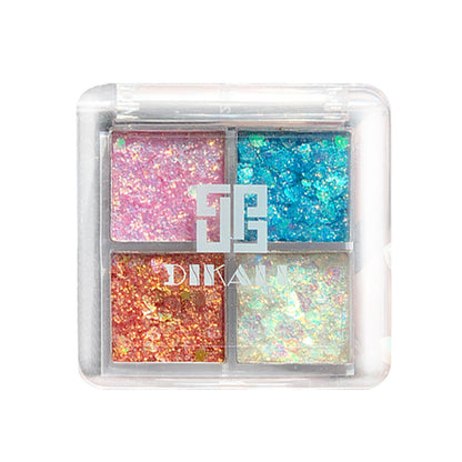 4-Color Glitter Eyeshadow Palette