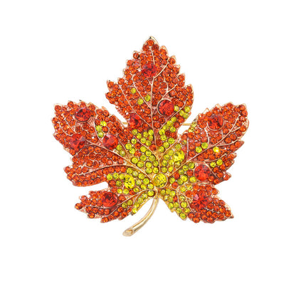 Red maple leaf anti-light pin