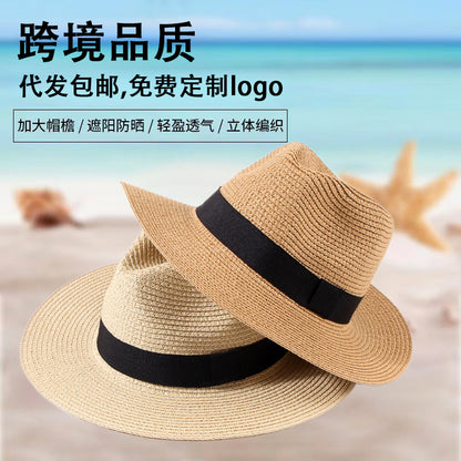 Sombrero Panamá unisex para verano y exteriores, protección solar 