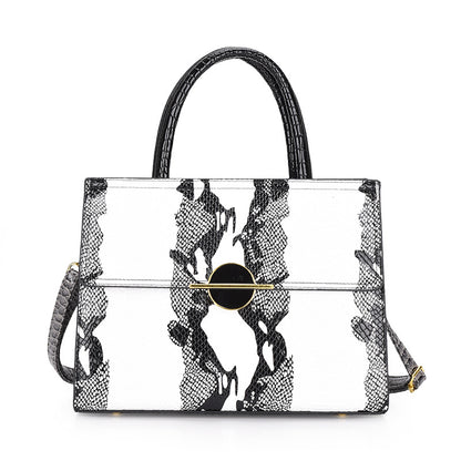 Popular PU snake pattern bag