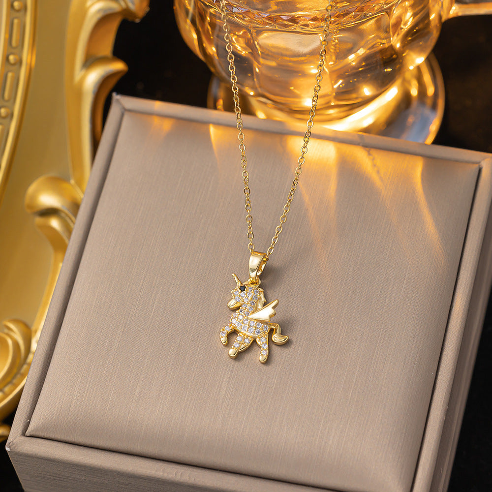 Cute little unicorn necklace