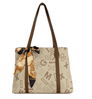 Printed shoulder tote bag tote bag