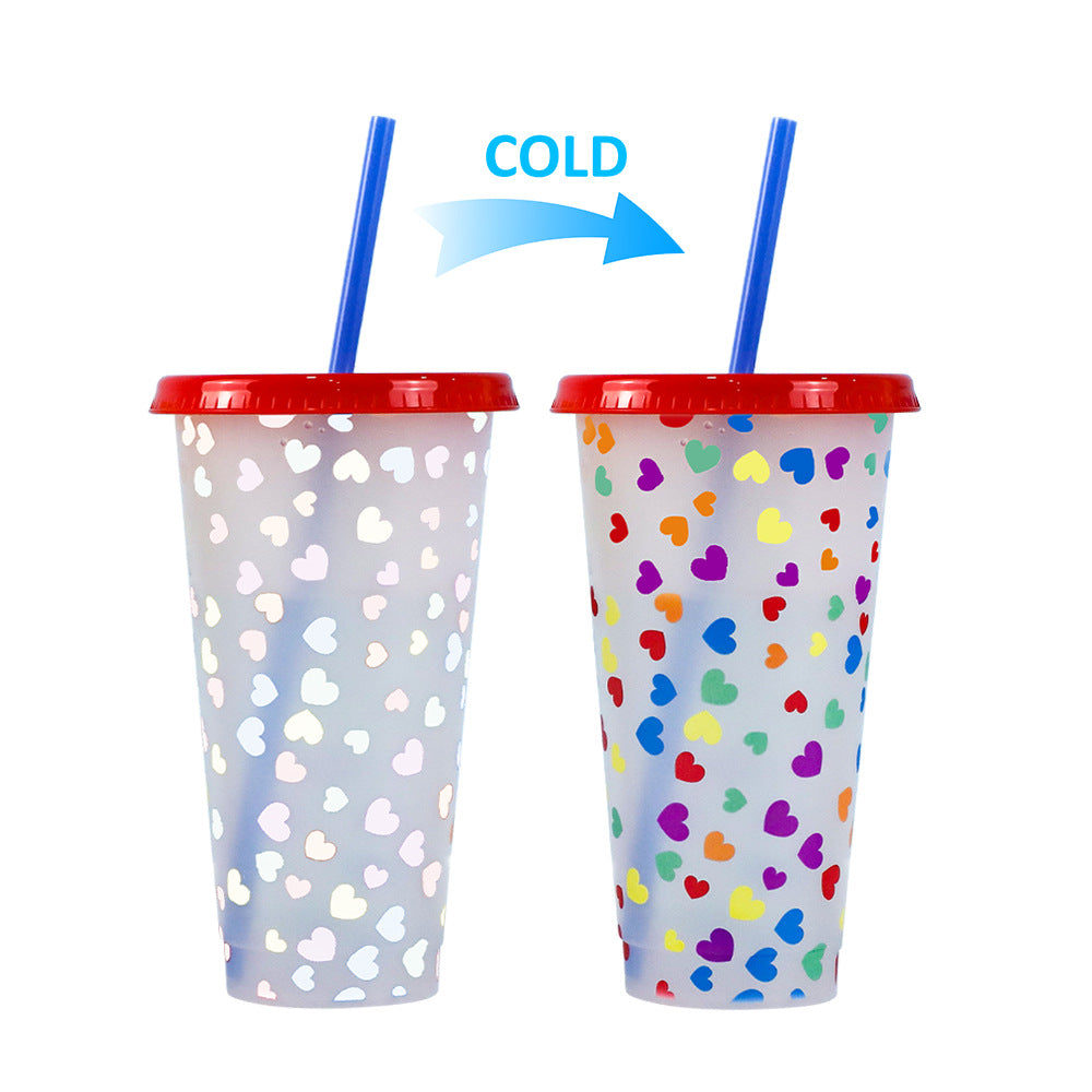 710Ml temperature-sensitive plastic color-changing cup