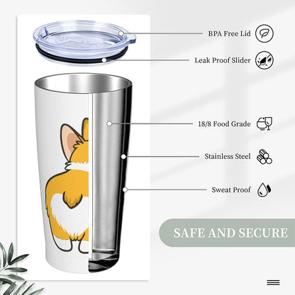 304 double-layer stainless steel thermos cup printed logo