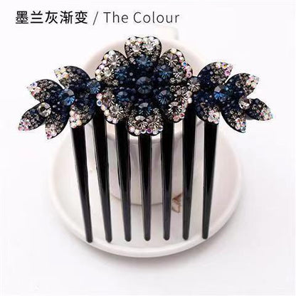 Violet non-slip rhinestone hair accessories