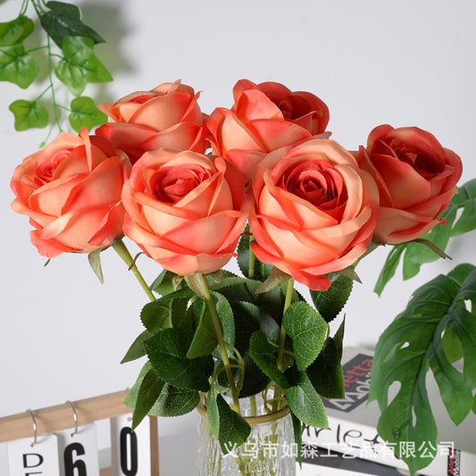 Simulation Royal Rose Silk Fabric Artificial Flower