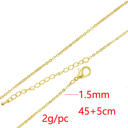 100 pieces/bag 45 + 5DIY handmade jewelry necklace women's o-chain