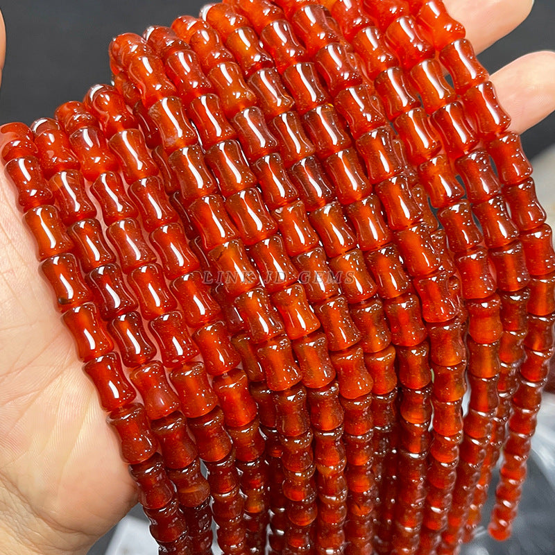 8 * 12Mm agate bamboo beads loose beads