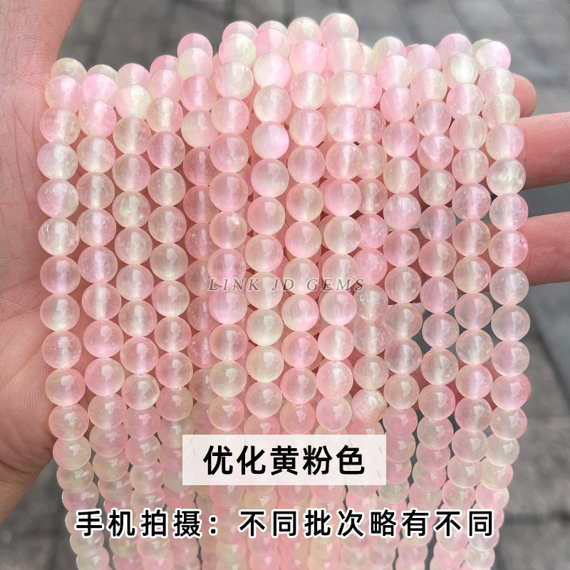 Rainbow gypsum stone loose beads