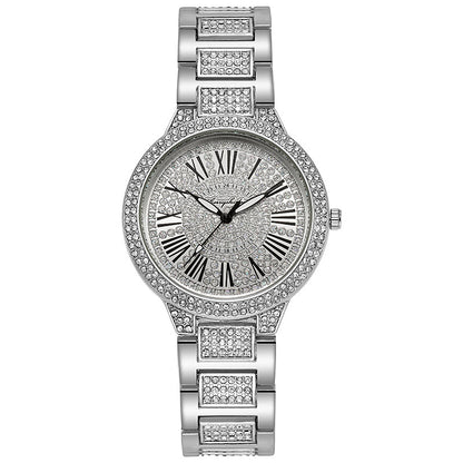 Diamond-encrusted men's and women's watches Steel belt Gypsy watches