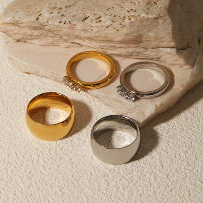 Simple Coil Ring Set