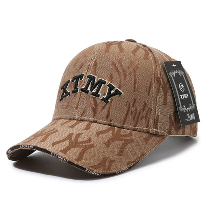 All-Over Letter Spring/Fall Sun Protection Baseball Cap