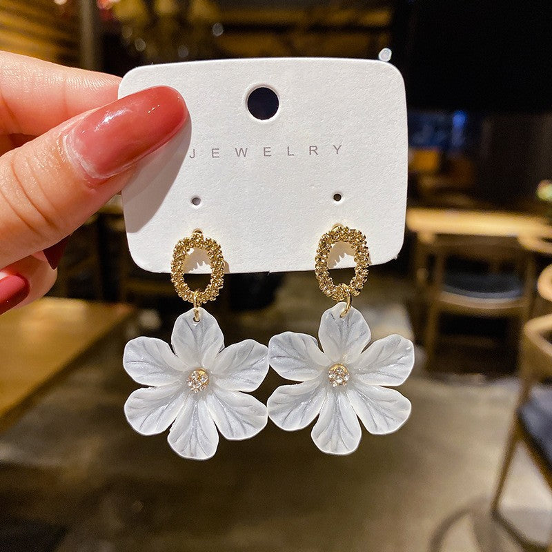 Versatile flower petal earrings