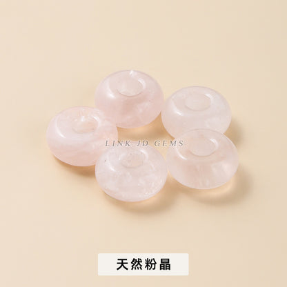 14 * 8m natural jade crystal abacus large hole beads loose beads