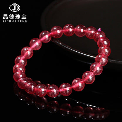 Pigeon Blood Strawberry Crystal Bracelet