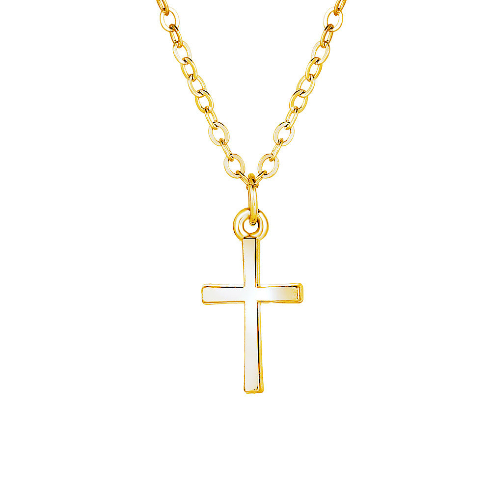 Rhinestone Cross Pendant Necklace