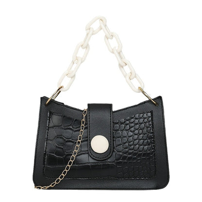 Stone pattern shoulder bag handbag