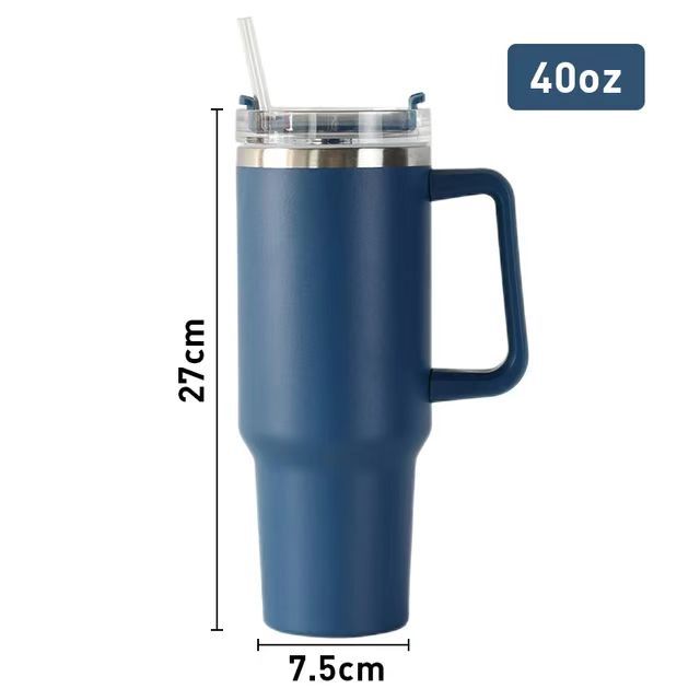 Stainless steel cup with 40oz handle