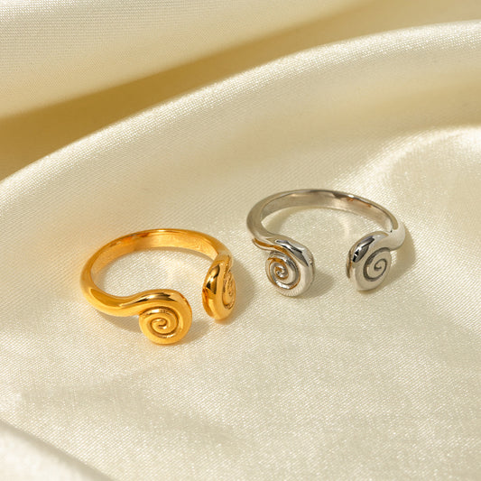 Polished Threaded Open Ring