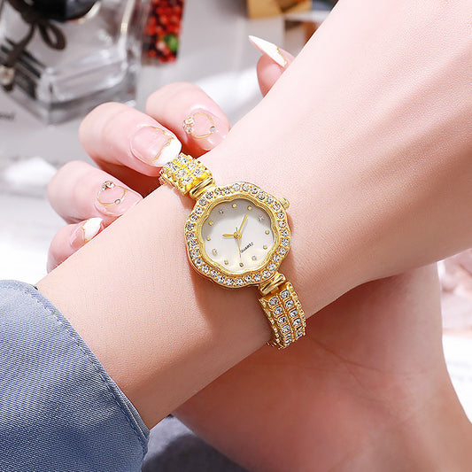 Floral Rhinestone Women's Watch