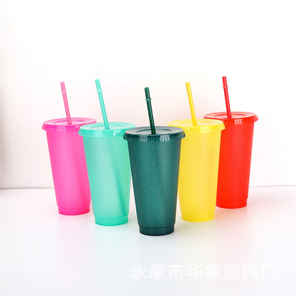 Straw cup wholesale can make logo.