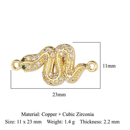 Angel Star Moon Copper Zircon Connection Accessories