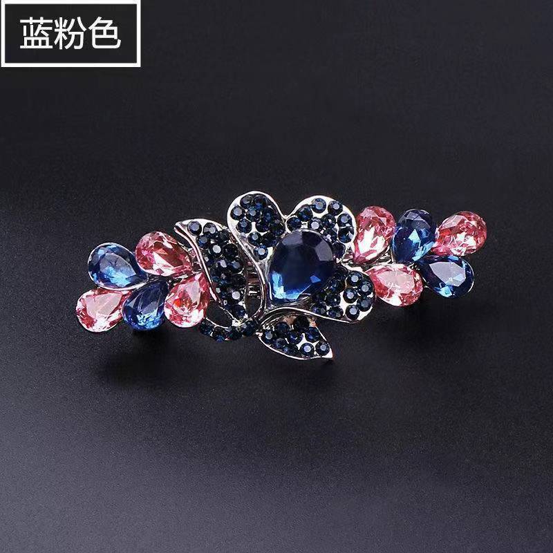 Rhinestone Tulip Spring Clip