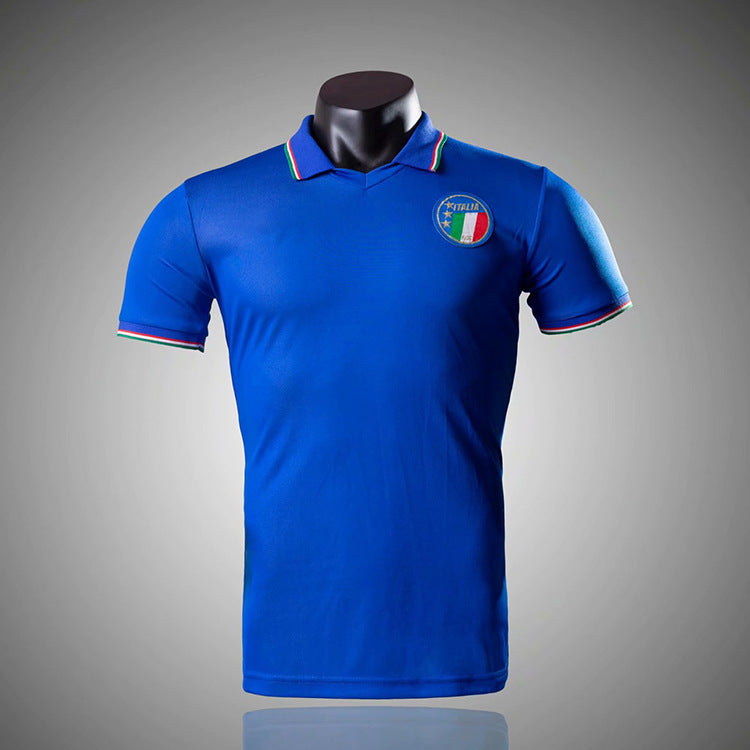 Camiseta clásica retro tailandesa de manga corta de la Copa del Mundo de 1994 de Italia, local/visitante, 10 Baggio 