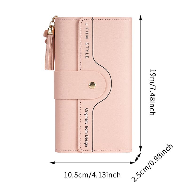 ins style, wallet, women's long style.