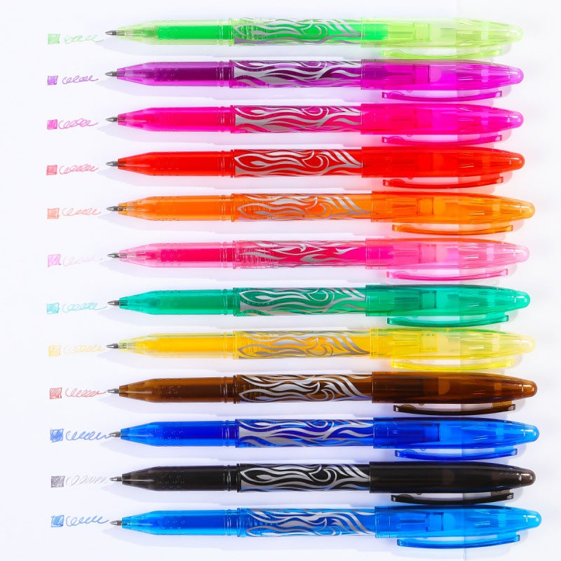 12 Color Erasable Pen Color Box Gel Pen