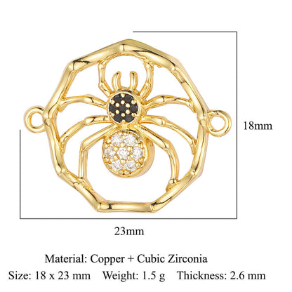 Angel Star Moon Copper Zircon Connection Accessories