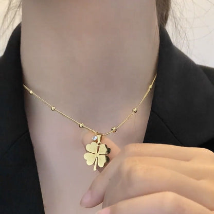 Four-leaf clover necklace