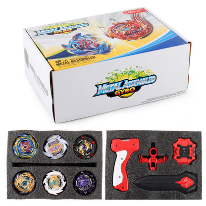 12-Piece Burst Spinning Top Attack Set with Dual Launchers, Battle Tops Toolbox Gift