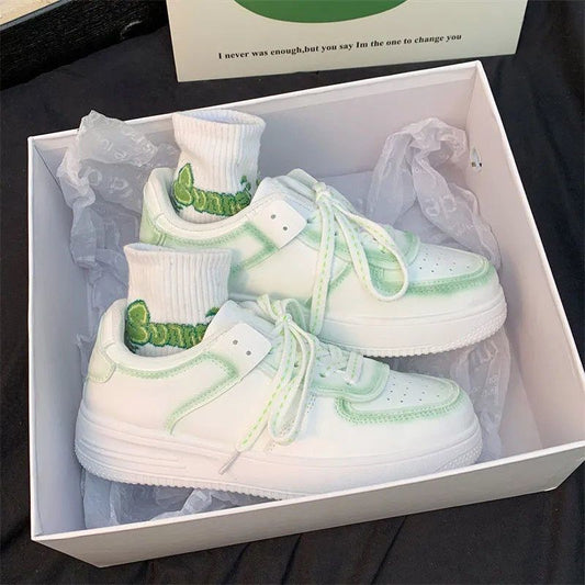 New mint green casual sneakers