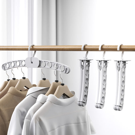 Foldable portable clothes rack