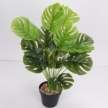 Nordic green potted artificial tree