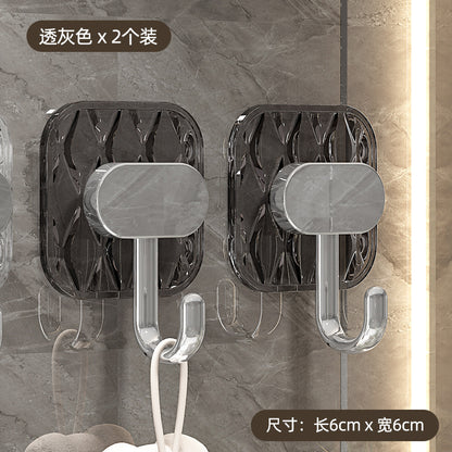 Transparent Row Adhesive Hooks No-Drill